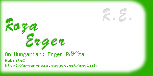 roza erger business card